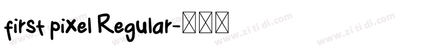 first pixel Regular字体转换